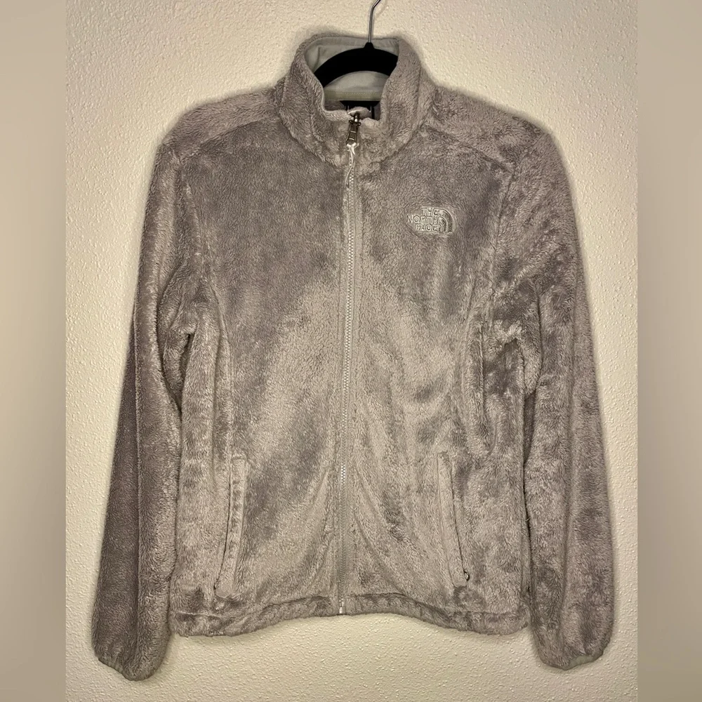 The North Face Fleece Grey Winter Outdoor Osito Jacket Small Teddy - Picture 11 of 11